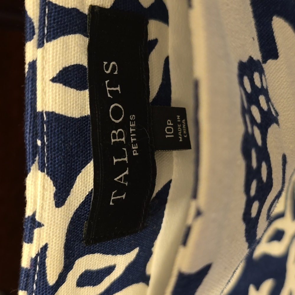 Talbots Floral Cotton Skirt - Picture 2 of 9